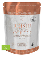 BIO KAWA z REISHI Ra Hygge drobno mielona do espresso - ekologiczna, niskokwasowa z ekstraktem Reishi (227g)