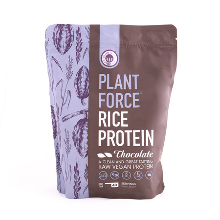 Białko ryżu PLANTFORCE - RICE protein - czekoladowe - (800 g)